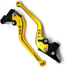 Alkan MB Cf Moto Sr 450 Ayarlanabilir Fren ve Debriyaj Manet Takımı Aluminyum Sarı