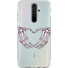 Manitoba Xiaomi Redmi Note 8 Pro Uyumlu Baskılı Yumuşak Silikon Şeffaf Telefon Kılıfı