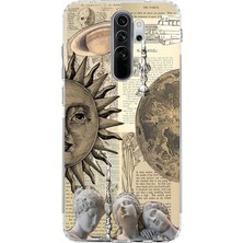 Manitoba Xiaomi Redmi Note 8 Pro Uyumlu Baskılı Yumuşak Silikon Şeffaf Telefon Kılıfı