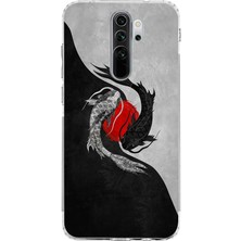 Manitoba Xiaomi Redmi Note 8 Pro Uyumlu Baskılı Yumuşak Silikon Şeffaf Telefon Kılıfı