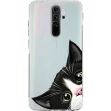 Manitoba Xiaomi Redmi Note 8 Pro Uyumlu Baskılı Yumuşak Silikon Şeffaf Telefon Kılıfı