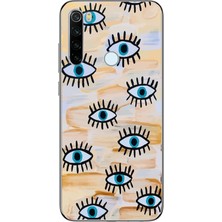 Manitoba Xiaomi Redmi Note 8 Uyumlu Baskılı Yumuşak Silikon Şeffaf Telefon Kılıfı