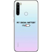 Manitoba Xiaomi Redmi Note 8 Uyumlu Baskılı Yumuşak Silikon Şeffaf Telefon Kılıfı