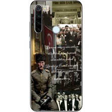 Manitoba Xiaomi Redmi Note 8 Uyumlu Baskılı Yumuşak Silikon Şeffaf Telefon Kılıfı