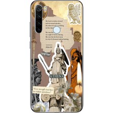 Manitoba Xiaomi Redmi Note 8 Uyumlu Baskılı Yumuşak Silikon Şeffaf Telefon Kılıfı