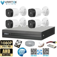 Dahua 4 Kameralı 250GB Harddiskli 30M Gece Görüşlü Full Hd Güvenlik Kamera Seti