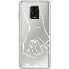 Manitoba Xiaomi Redmi Note 9 Pro Uyumlu Baskılı Yumuşak Silikon Şeffaf Telefon Kılıfı