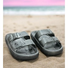 Kantex Kaymaz Kalın Taban Yumuşak Günlük Ev Banyo Balkon Bahçe Havuz Deniz Plaj Için Beyaz Terlik