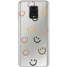 Manitoba Xiaomi Redmi Note 9 Pro Uyumlu Baskılı Yumuşak Silikon Şeffaf Telefon Kılıfı