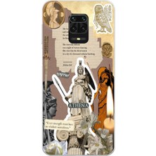 Manitoba Xiaomi Redmi Note 9 Pro Uyumlu Baskılı Yumuşak Silikon Şeffaf Telefon Kılıfı