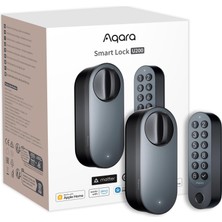 Aqara Smart Lock U200 (Parmak Izi Tuş Takımı Dahil), Matter Over Thread, Apple Home Anahtarlı ve Şarj Edilebilir Pilli Anahtarsız Giriş Kapı Kilidi, Destek...
