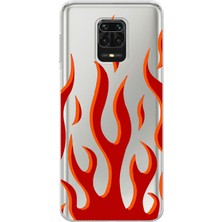 Manitoba Xiaomi Redmi Note 9 Pro Uyumlu Baskılı Yumuşak Silikon Şeffaf Telefon Kılıfı