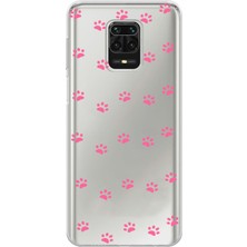 Manitoba Xiaomi Redmi Note 9 Pro Uyumlu Baskılı Yumuşak Silikon Şeffaf Telefon Kılıfı