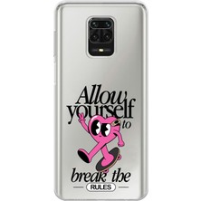 Manitoba Xiaomi Redmi Note 9 Pro Uyumlu Baskılı Yumuşak Silikon Şeffaf Telefon Kılıfı