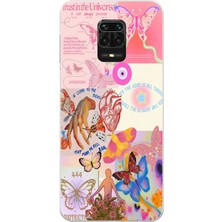 Manitoba Xiaomi Redmi Note 9 Pro Uyumlu Baskılı Yumuşak Silikon Şeffaf Telefon Kılıfı