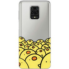 Manitoba Xiaomi Redmi Note 9 Pro Uyumlu Baskılı Yumuşak Silikon Şeffaf Telefon Kılıfı