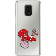 Manitoba Xiaomi Redmi Note 9 Pro Uyumlu Baskılı Yumuşak Silikon Şeffaf Telefon Kılıfı