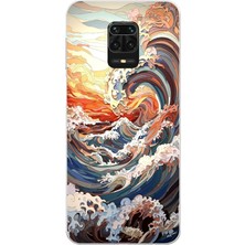 Manitoba Xiaomi Redmi Note 9 Pro Uyumlu Baskılı Yumuşak Silikon Şeffaf Telefon Kılıfı