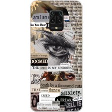 Manitoba Xiaomi Redmi Note 9 Pro Uyumlu Baskılı Yumuşak Silikon Şeffaf Telefon Kılıfı