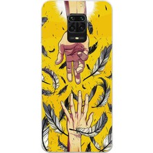 Manitoba Xiaomi Redmi Note 9 Pro Uyumlu Baskılı Yumuşak Silikon Şeffaf Telefon Kılıfı