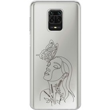 Manitoba Xiaomi Redmi Note 9 Pro Uyumlu Baskılı Yumuşak Silikon Şeffaf Telefon Kılıfı