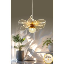 Kleopatra Model Gold Kaplama 3renk Metal Salon Mutfak Oturma Yatak Odası Modern LED Sarkıt Avize