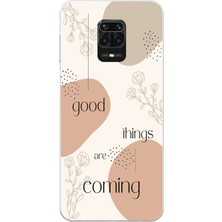 Manitoba Xiaomi Redmi Note 9 Pro Uyumlu Baskılı Yumuşak Silikon Şeffaf Telefon Kılıfı