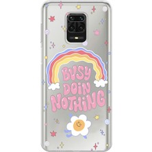 Manitoba Xiaomi Redmi Note 9 Pro Uyumlu Baskılı Yumuşak Silikon Şeffaf Telefon Kılıfı