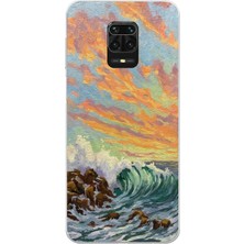 Manitoba Xiaomi Redmi Note 9 Pro Uyumlu Baskılı Yumuşak Silikon Şeffaf Telefon Kılıfı