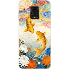Manitoba Xiaomi Redmi Note 9 Pro Uyumlu Baskılı Yumuşak Silikon Şeffaf Telefon Kılıfı