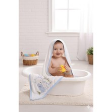 Kidello Teddy Yumuşak Kız Erkek Bebek Havlu Pamuk Yenidoğan Silgi Banyo Kundak Havlu