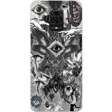 Manitoba Xiaomi Redmi Note 9 Pro Uyumlu Baskılı Yumuşak Silikon Şeffaf Telefon Kılıfı