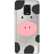 Manitoba Xiaomi Redmi Note 9 Pro Uyumlu Baskılı Yumuşak Silikon Şeffaf Telefon Kılıfı