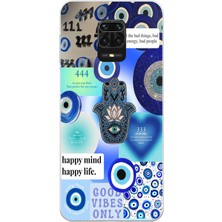 Manitoba Xiaomi Redmi Note 9 Pro Uyumlu Baskılı Yumuşak Silikon Şeffaf Telefon Kılıfı