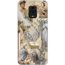 Manitoba Xiaomi Redmi Note 9 Pro Uyumlu Baskılı Yumuşak Silikon Şeffaf Telefon Kılıfı