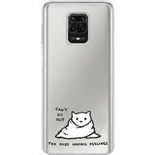 Manitoba Xiaomi Redmi Note 9 Pro Uyumlu Baskılı Yumuşak Silikon Şeffaf Telefon Kılıfı