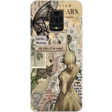 Manitoba Xiaomi Redmi Note 9 Pro Uyumlu Baskılı Yumuşak Silikon Şeffaf Telefon Kılıfı