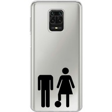 Manitoba Xiaomi Redmi Note 9 Pro Uyumlu Baskılı Yumuşak Silikon Şeffaf Telefon Kılıfı