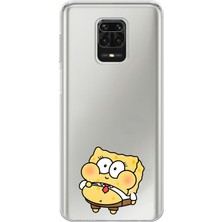 Manitoba Xiaomi Redmi Note 9 Pro Uyumlu Baskılı Yumuşak Silikon Şeffaf Telefon Kılıfı