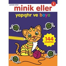 Binbir Göz Kitap Minik Eller Yapıştır ve Boya - Lacivert Kitap