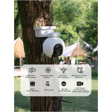 Ezviz Eb8 4g Bataryalı Pt Kamera – Sım Kartlı Güvenlik Kamerası, Gece Görüşlü | Fynix Teknoloji