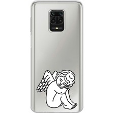Manitoba Xiaomi Redmi Note 9 Pro Uyumlu Baskılı Yumuşak Silikon Şeffaf Telefon Kılıfı