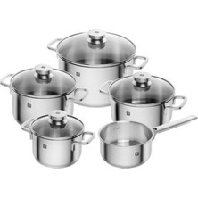 Zwilling Focus 5 Parça Tencere Seti, Paslanmaz Çelik, Gümüş Rengi