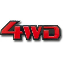 Oto Aksesuarcım 4WD Arma Sticker 3,5X11CM Kırmızı