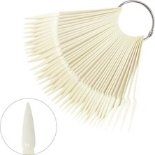 Ellea Nail Kalıcı Oje Stiletto Renk Kartelası Kemik Renk 40'lı