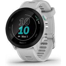 Garmin Forerunner 55, Günlük Önerilen Egzersizlere Sahip Gps Koşu Saati, 2 Haftaya Kadar Pil Ömrü, Beyaz