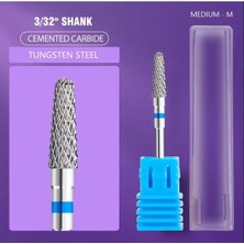 Ellea Nail Mavi Çelik Üçgen Freze Uç