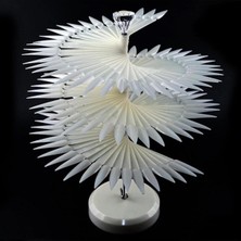 Ellea Nail Stıletto Tırnak Kartela 120'LI Ayaklı Stand Seti Kemik Rengi