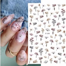 Ellea Nail F199 Çiçekli Tırnak Stıcker
