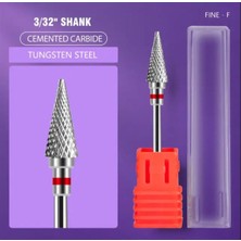 Ellea Nail Çelik Kırmızı Çam Freze Uç